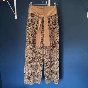Moth by Anthropologie Brown Tan Wide Leg Pants